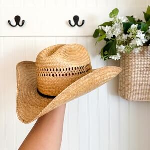 Alamo Hats Supreme Quality Western Straw Cowboy Hat Brown 6 7/8